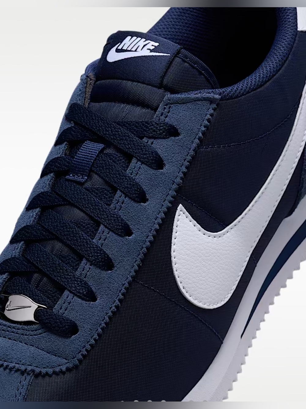 Nike Classic Cortez Navy White Sneaker - Picture 4 of 14